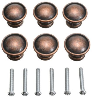 Brushed Copper Handle 10Pcs Door Knobs Kitchen Cabinet Drawer Furniture