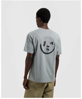 Brushstroke face tee t-shirts m240101 Grijs