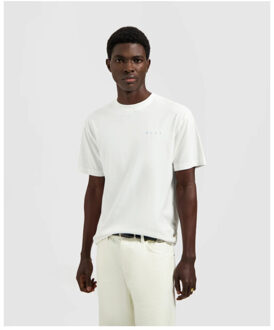 Brushstroke face tee t-shirts m240101 Wit