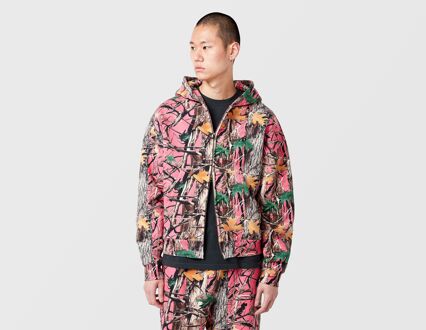 Brutal Tree Camo Zip Hoodie, roze - XL