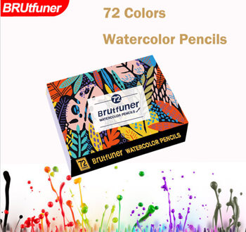 Brutfuner 48/72/120/160/180 Kleur Professionele Olie Kleur Potloden Hout Zachte Aquarel Potlood Voor school Trekken Schets Art Supplies 72 water kleuren