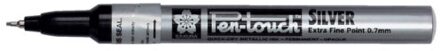 Bruynzeel paint Marker Pen-Touch punt van 0,7 mm, zilver