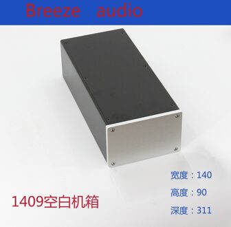 BRZHIFI BZ1409 serie aluminium case voor DIY Zilver / met socket