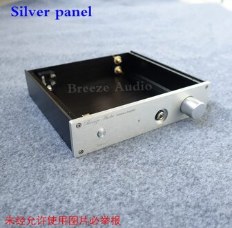 BRZHIFI BZ2204 serie aluminium case voor hoofdtelefoon versterker Zilver