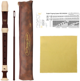 BS Alto Recorder 8 Hole Baroque Style Recorders Instrument Detachable with Finger Rest and Carrying Bag Classroom Wind Musical I