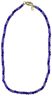 Bs282 roger double purple necklace Paars - One size