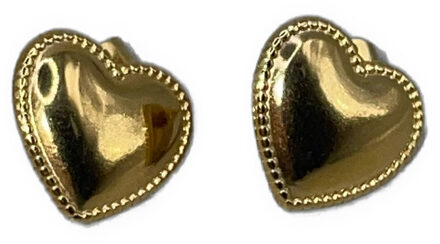 Bs308 heart earrings Geel - One size