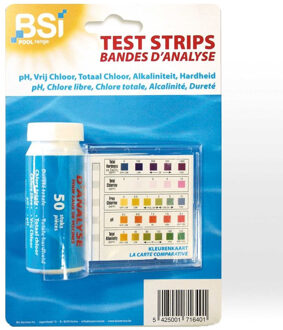 BSI 50x BSi Test strips voor zwembaden - Zwembadonderhoud