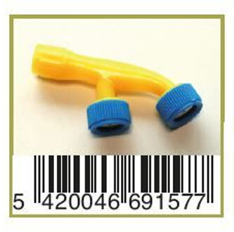 BSI Dubbele Spuitkop geel behorend bij de Drukspuit BSI met oplaadbare batterij 15 liter