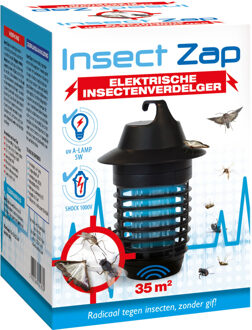 BSI insectenlamp Insect Zap UV 5W 22,5 x 15 cm zwart