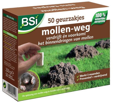 BSI Mollen-weg, 50 geurzakjes