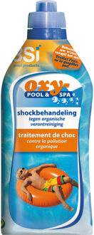 BSI zwembadreinigingsmiddel Oxy-pool & spa 1 kg blauw/oranje