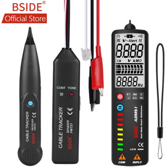 BSIDE FWT21 Professional Line Detector Cable Continuity Tester RJ11 Telephone Wire Tracker Finder With Smart Voltage Detector