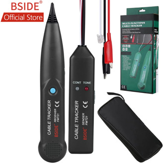 BSIDE FWT21 Telephone Wire Tracker RJ11 Tester Cable Tracer Line Finder Tone Generator Continuity Checking with Carrying Bag