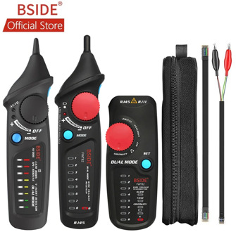 BSIDE FWT82 Digital Mode Network Cable Tracker Wire Toner RJ45 RJ11 Ethernet LAN Tracer Analyzer Detector Line Finder with AVD06