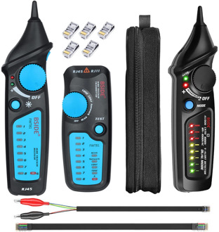 BSIDE Network Cable Tracker Kit RJ11/RJ45/Cat5/Cat6 Telephone Wire Tracer Toner Ethernet LAN Tester Detector Line Finder Tools