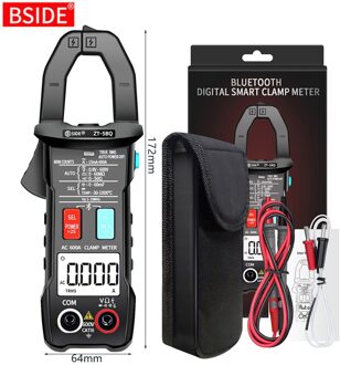 Bside ZT-5BQ Digitale Stroomtang Draadloze Technologie Smart Multimeter True Rms Voltmeter Ampèremeter Auto Range Condensator Ncv Tester