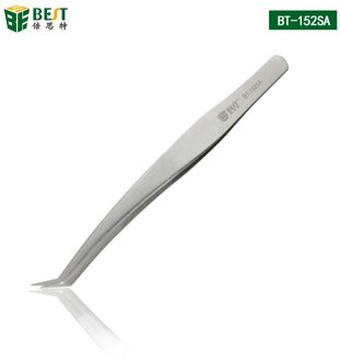 BST-152SA 100% Rvs Anti-Statische Wimper Pincet Superhard Wimper Extension Tool Beste Pincet 10stk