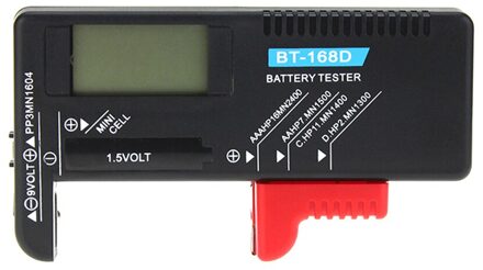 BT-168 Universele Knop Meerdere Formaat Batterij Tester Voor Aa/Aaa/C/D/9V/1.5V Lcd-scherm Digitale Batterij Tester Volt Checker BT-168D