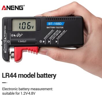 BT-168D Digitale Batterij Tester Volt Checker Voor 9V 1.5V Knoopcel Oplaadbare Aaa Aa Cd Universele Batterij test