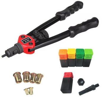 BT-606 Rivet Nut Tool Hand Blind Klinkhamer Hand Klinkhamer Rivet Gun Met 5 Metric Opspandoorns 50Pcs Rivnuts