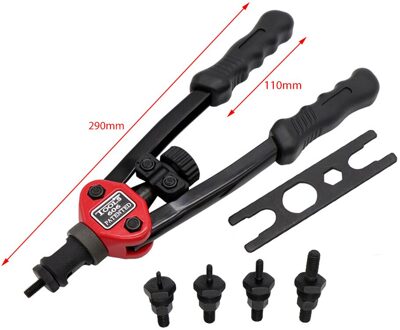 BT-606 Zware Hand Klinknagel Moer Draad Setter Set Met Handmatige Opspandoorns Inser Rivet Nut Tool Voor Fiets Meubels Klinkhamer guns