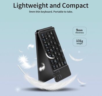 BT Folding Keyboard Foldable Keyboard Rechargeable Full Size Keyboard for iOS Phone Android Smartphone Tablet Windows Laptop