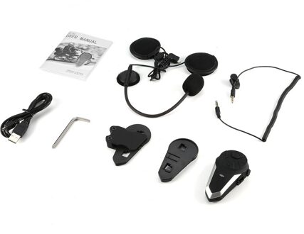 BT-S3 1000M Motorcycle Bt Interphone Motor Helm Draadloze Bluetooth Intercom Fm Headset Draagbare Mini Interphone
