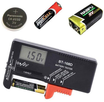 BT168D Digitale Batterij Capaciteit Tester LCD Checker voor 9V 1.5.V AA AAA Cell C D Batterijen diagnostic tool