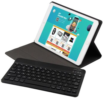 BT3.0 Wireless Keyboard Case Tablet Beschermhoes Voor Ipad Air1/Ipad Air2/Ipad Pro 9.7/Ipad 9.7) (Zwart-Zwart) Blauw