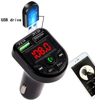 Bte5 Auto Mp3 Bluetooth 5.0 Draadloze Handsfree Telefoon Speler Muziek Kaart Audio Ontvanger Fm-zender Dual Usb Fast charger 3.1A