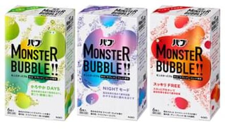 Bub Monster Bubble Bath Salt Tablet Lavender Wood - 6 pcs