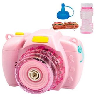 Bubble Camera Speelgoed, Bubble Machine Muziek Camera Bubble Speelgoed Automatische Bubble Blower Machine Speelgoed Voor Kinderen roze