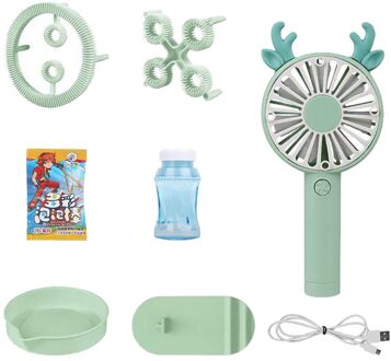 Bubble Machine Fans Cartoon Mini Handheld Elektrische Ventilator Zomer Kinderen Speelgoed 100 Ml Met Een Bubble Extra Fram 1g3