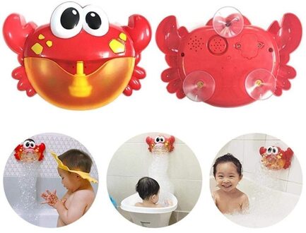 Bubble Machine Grote Krab Automatische Bubble Maker Blower Muziek Bad Speelgoed voor Baby Outwearing