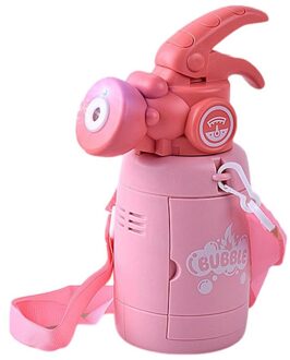 Bubble Machine Speelgoed Brandblusser Elektrische Kids Fun Outdoor Zomer Speelgoed 100Ml Kinderen Zeep Bubble Blower Machine Speelgoed roze