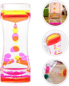 Bubble Zandloper Action Vloeibare Timer Bureau Decor Ambachtelijke Kunst Voor Thuis roze geel