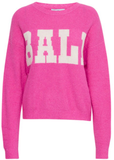 Bubblegum Gebreide Trui Ball , Pink , Dames - L,M,S,Xs