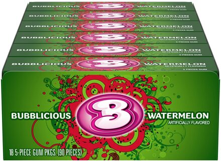 Bubblicious Bubblicious - Watermelon Bubble Gum18 Stuks