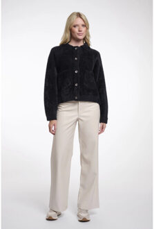 Bubbly.5002621 rino&pelle boxy jacket black Zwart - L