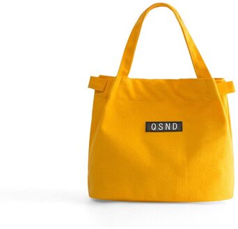 Bubm Multifunctionele Lunch Tas Boodschappentas, Container School Voedsel Opslag Zakken, thermische Voedsel Picknick Lunch Tassen Voor Vrouwen Kids geel