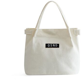 Bubm Multifunctionele Lunch Tas Boodschappentas, Container School Voedsel Opslag Zakken, thermische Voedsel Picknick Lunch Tassen Voor Vrouwen Kids wit