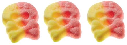 Bubs - Godis Raspberry Surskallar Skum/Sour Skulls Foam (Raspberry/lemon) 1 Kilo