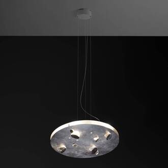 Buchi LED hanglamp rond bladzilver