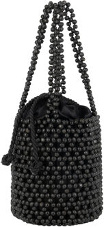 Bucketbag met kralen Dames zwart - One Size