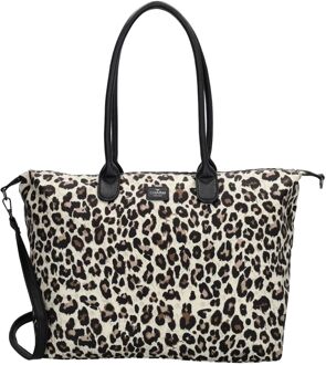 Buckingham shopper met 15.6 inch laptopvak L luipaard Panter