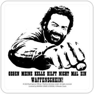 Bud Spencer Tin coasters Kelle 10 x 10 cm