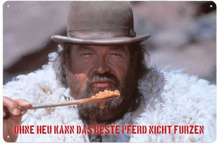 Bud Spencer Tin Sign Bohnen 20 x 30 cm