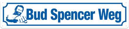 Bud Spencer Tin Sign Bud Spencer Weg 46 x 10 cm