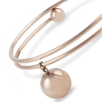 Budapest FO-UR4Q-H1WV Stalen Armband voor dames Roze